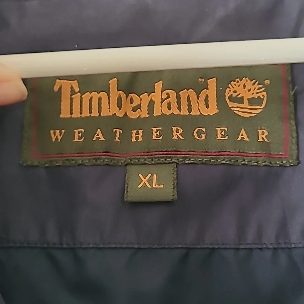 Timberland Men's Weathergear Zipper Jacket Size XL Navy Blue